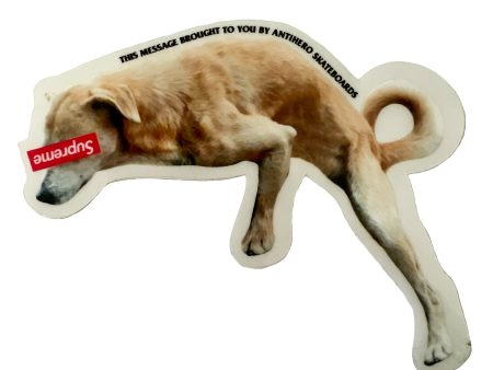 Supreme ANTIHERO Dog Sticker Hot on Sale