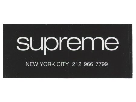 Supreme Black Classic Logo Sticker For Cheap