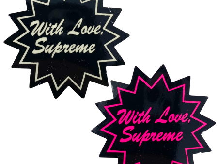 Supreme With Love Stickers Supply