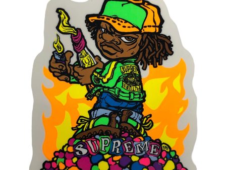 Supreme Andy Howell Molotov Kid Sticker Sale