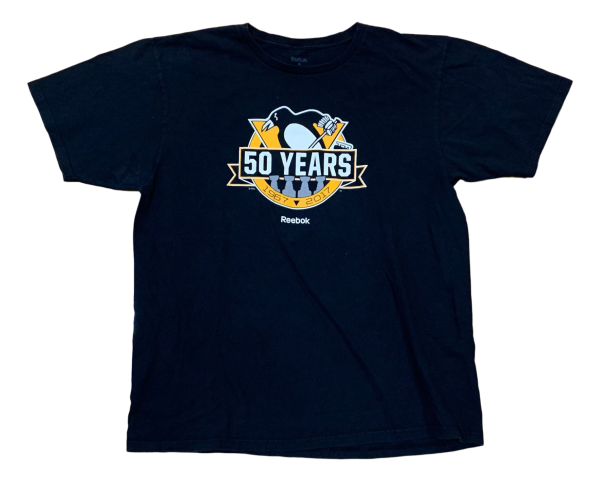 Vintage Pittsburgh Penguins Tee (50th Anniversary) - Extra Large Sale