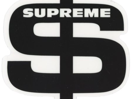 Supreme Black Dollar Sign Sticker For Discount