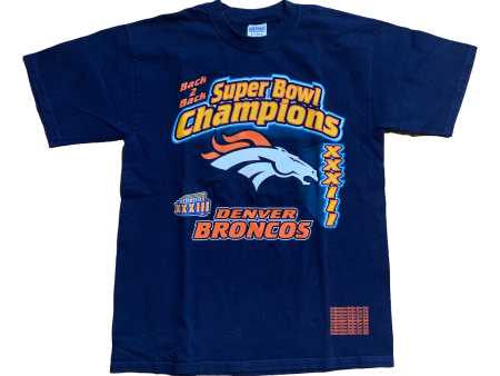 Vintage Denver Broncos Tee - Large on Sale