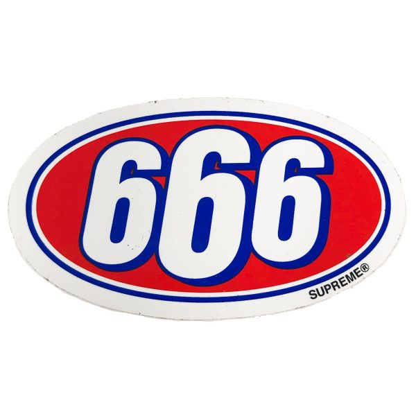 Supreme 666 Sticker Hot on Sale