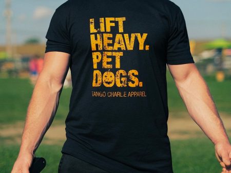 Lift Heavy. Pet Dogs. - Pumpkin Edition Tee Discount