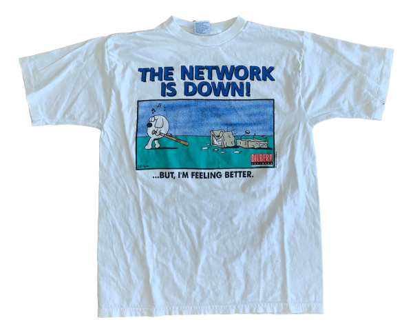 Vintage Network Is Down Tee Online Sale