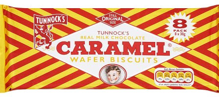 Tunnocks Caramel Wafers 8 Pack (Products Of The U.K.) (20-30 g) (jit) For Cheap