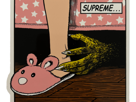 Supreme Bed Slipper Sticker Online Sale