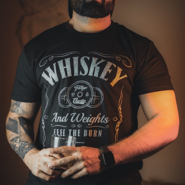 Whiskey  Feel the Burn  - tee Hot on Sale