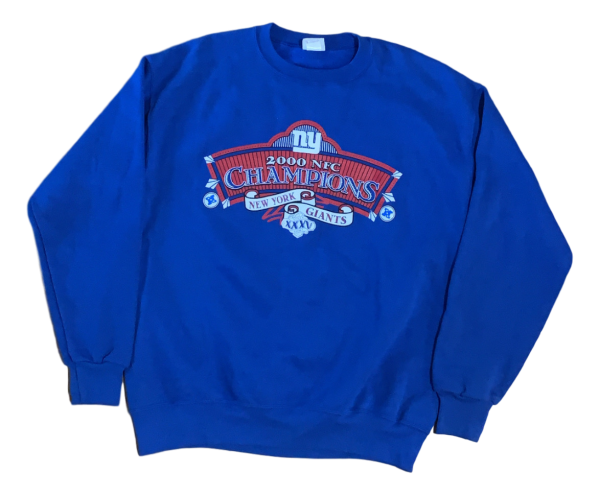 Vintage New York Giants Crewneck (2000) - Large Online Hot Sale