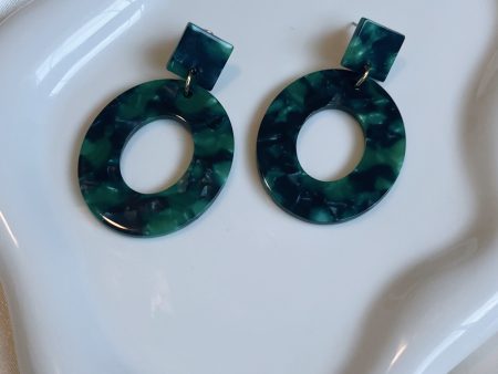 Emerald acrylic drops on Sale