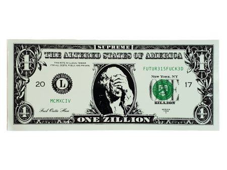 Supreme Zillion Dollar Bill Sticker Supply