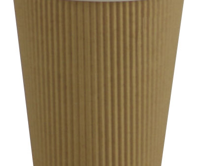 Pronto 12oz Kraft Hot Ripple Paper Cup (500 Per Case) (jit) Online Sale