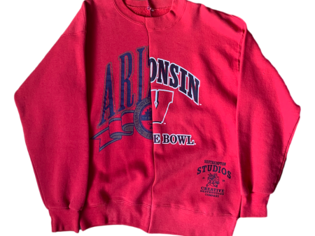 1 1  Collegiate Red  Split Crewneck - Large For Discount