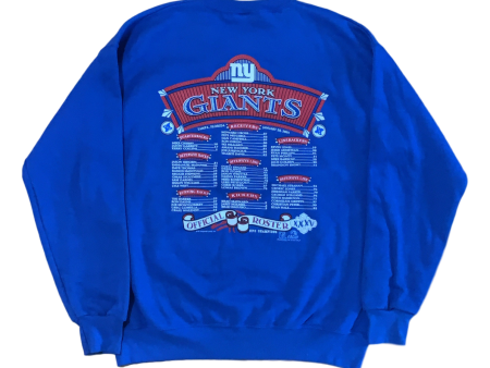 Vintage New York Giants Crewneck (2000) - Large Online Hot Sale