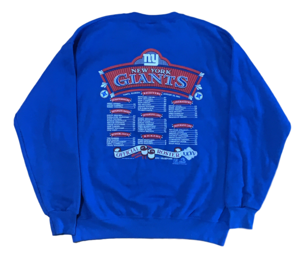 Vintage New York Giants Crewneck (2000) - Large Online Hot Sale