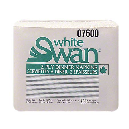 White Swan White 2 ply Dinner Napkin (2400 Napkins) (jit) on Sale