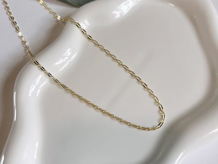 Dainty 14k gold plated charm chain Hot on Sale