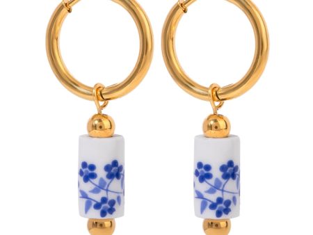 Blue China pattern inspired dangles (Fan Favorite) Discount