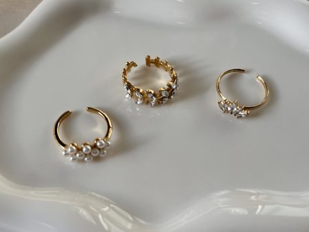 18k gold plated adjustable rings Online now