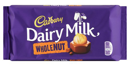 Cadbury Dairy Milk Wholenut (Products Of The U.K.) (14-200 g) (jit) For Sale