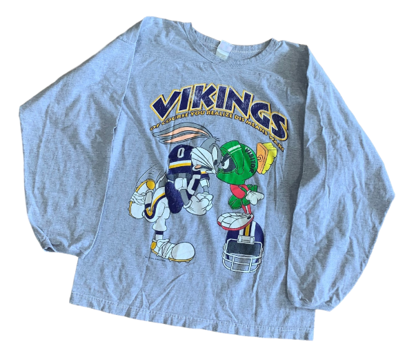 Vintage Minnesota Vikings Long Sleeve - Large Online now