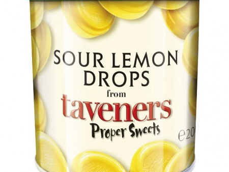 Taveners Sour Lemon Drops Travel Tin (Product Of The U.K.) (12-200 g) (jit) For Discount