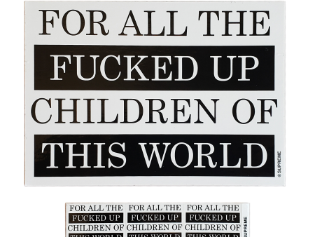 Supreme Children Of This World Stickers on Sale