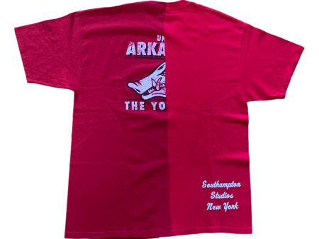 1 1 Arkansas Razorbacks Split Tee - XL Supply