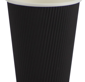 Pronto 12oz Black Hot Ripple Paper Cup (500 Per Case) (jit) Online