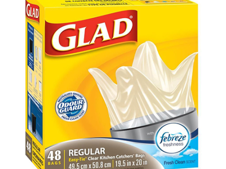 Glad Kitchen Catchers Regular Clear Febreze (12-48 ea) (jit) Hot on Sale