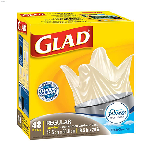 Glad Kitchen Catchers Regular Clear Febreze (12-48 ea) (jit) Hot on Sale