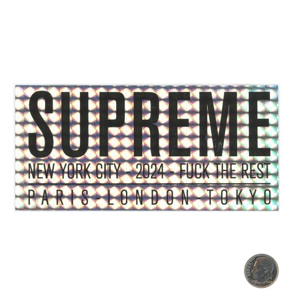 Supreme Paris Holographic Sticker Supply