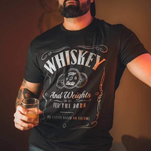 Whiskey  Feel the Burn  - tee Hot on Sale