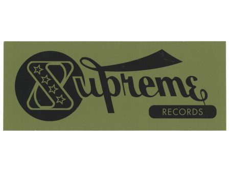 Supreme Records Green Sticker Discount