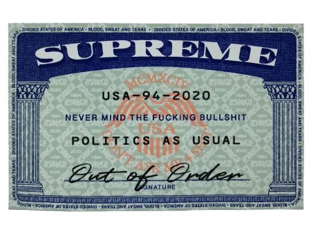 Supreme Social Security Card SSN Sticker For Sale