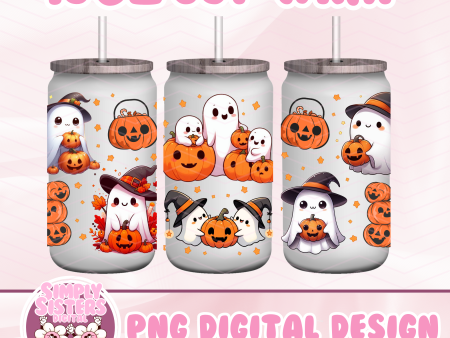 WITCHY PUMPKIN GHOST CUP WRAP For Sale