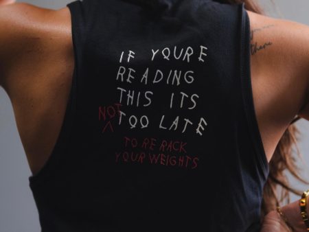 “If you’re reading this…” Women’s Crop Tank Online Sale