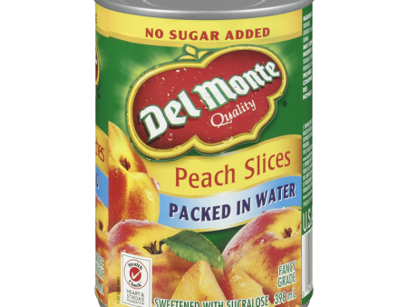 Del Monte Peach Slices In Water - No Sugar Added (12-398 mL) (jit) For Sale