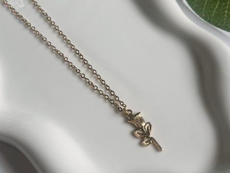 Gold flower necklace (two options) Hot on Sale