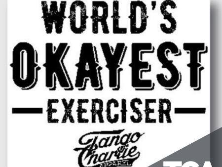 World s Okayest Exerciser  - Sticker Online now