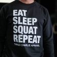 Eat Sleep Squat Repeat - Crewneck Supply