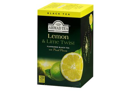 Ahmad Tea Flavoured Black Tea Lemon & Lime Twist ( 6-20 ea) (jit) Sale