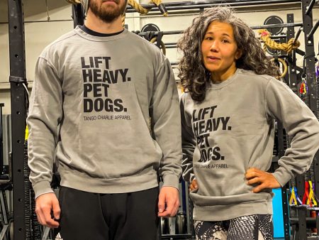 Lift Heavy. Pet Dogs. - Crewneck Online Hot Sale