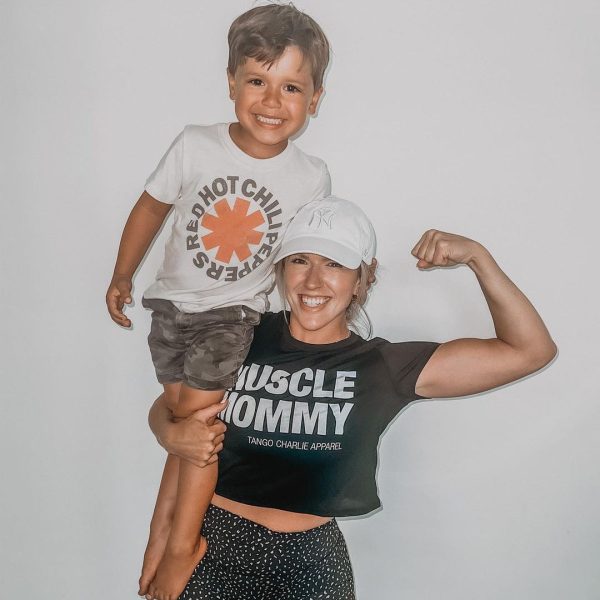 “Muscle Mommy” - Women’s Crop tee Online