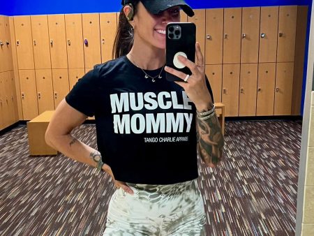 “Muscle Mommy” - Women’s Crop tee Online