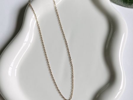 Gold filled simple layering chain Sale