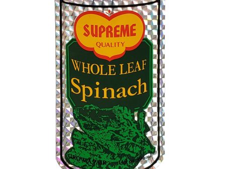 Supreme Whole Spinach Holographic Sticker on Sale