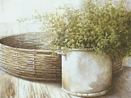 WL195 - Potted Plant and Basket  - 12x12 Online now