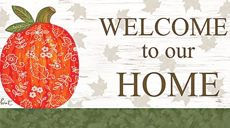 ALP2276 - Welcome to Our Home Pumpkin - 24x12 For Cheap